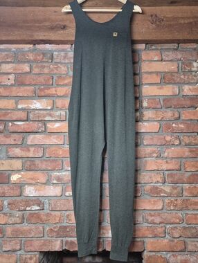 Brok Boys Bamboo Blend Jumpsuit XS Olive Green Sleeveless Lounge Romper Minimal